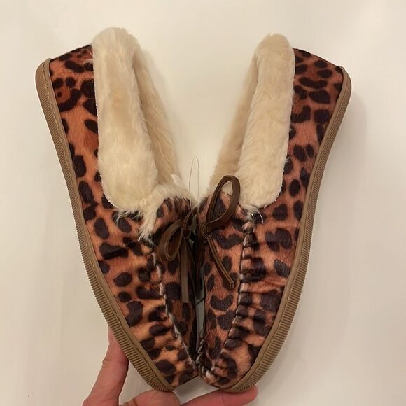 J. CREW CALF HAIR MOTIF LEOPARD MOCCASIN.  NEW - Picture 3 of 8
